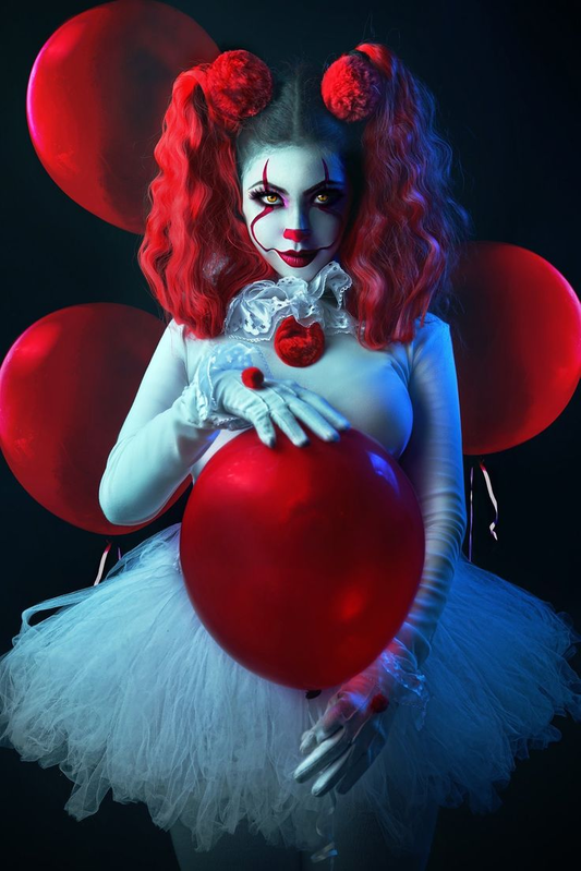 Pennywise woman | Cosplay woman, Sexy clown, Dark photography