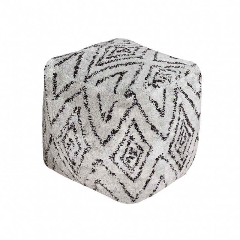 POUF BERBER BLACK AND WHITE TOP ONLINE