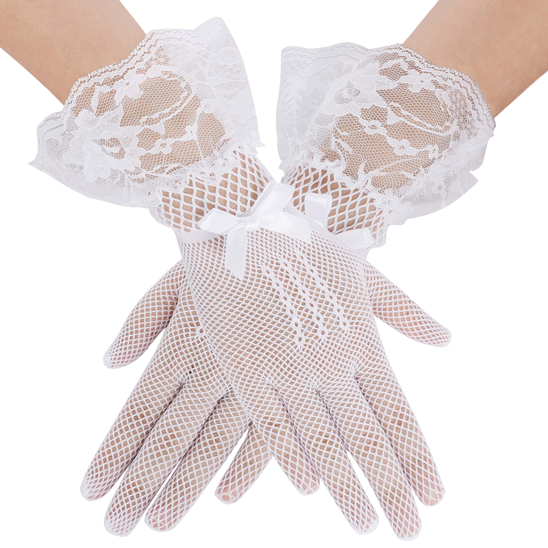 Floral Lace Gloves Vintage Opera Gloves For Women Classic Wedding Gloves | Fruugo HU