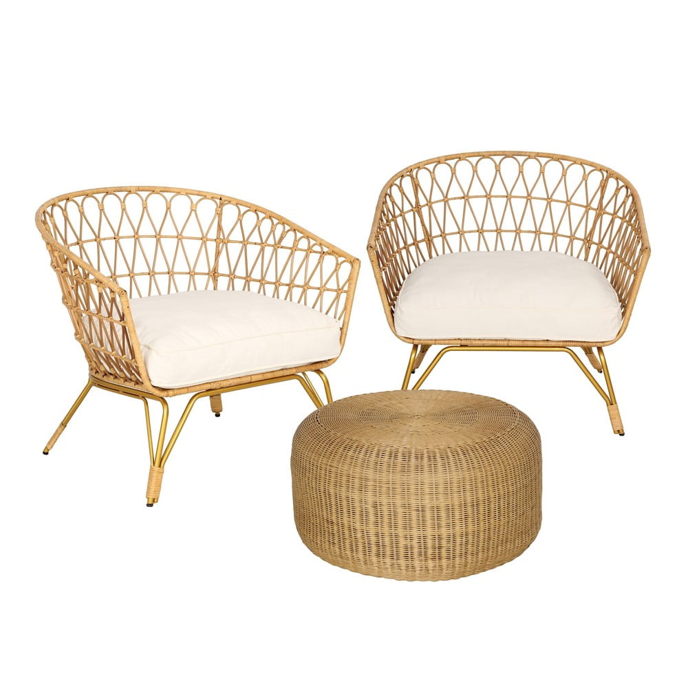 Ratta rattan kerti székek és dohányzóasztal - Bonami Selection | Bonami