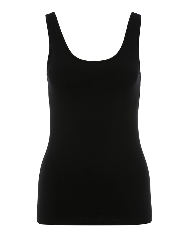 Fekete VERO MODA Top 'VMMAXI MY SOFT UU TANK TOP GA NOOS' | ABOUT YOU