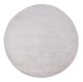 Minimalista fehér kör alakú szőnyeg Ø120 cm - House Nordic