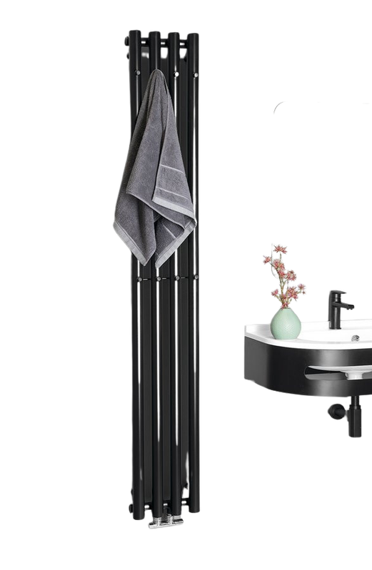 SAPHO Pilon fürdőszobai radiátor 270x1800 mm, matt fekete IZ