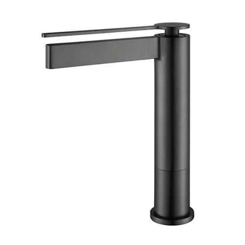 AREZZO design ELEGANT magasított mosdócsaptelep, gun metal - Elegant - Csaptelepek~Faucets -  Fürdőszoba kompromisszumok nélkül