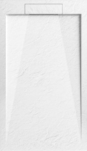 AREZZO design STONE pala hatású öntött márvány zuhanytálca, 120x90 cm-es