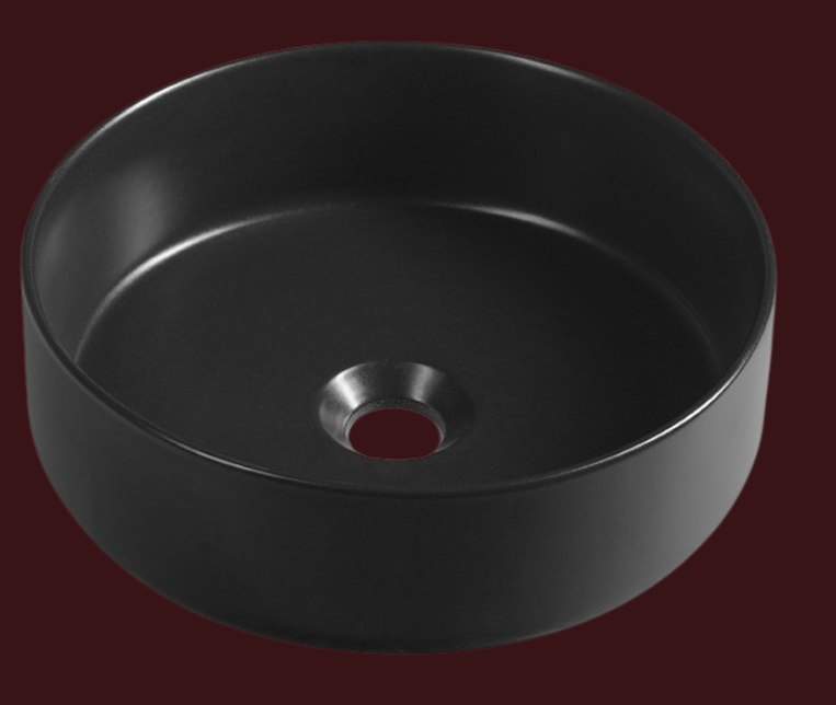 INFINITY ROUND kerámiamosdó, 36x12 cm, fekete