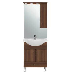 Bianca Plus 65 komplett fürdőszobabútor, aida dió színben, jobbos nyitási irány : A legjobb márkák, stílus és minőség egy helyen - HOMEINFO.hu