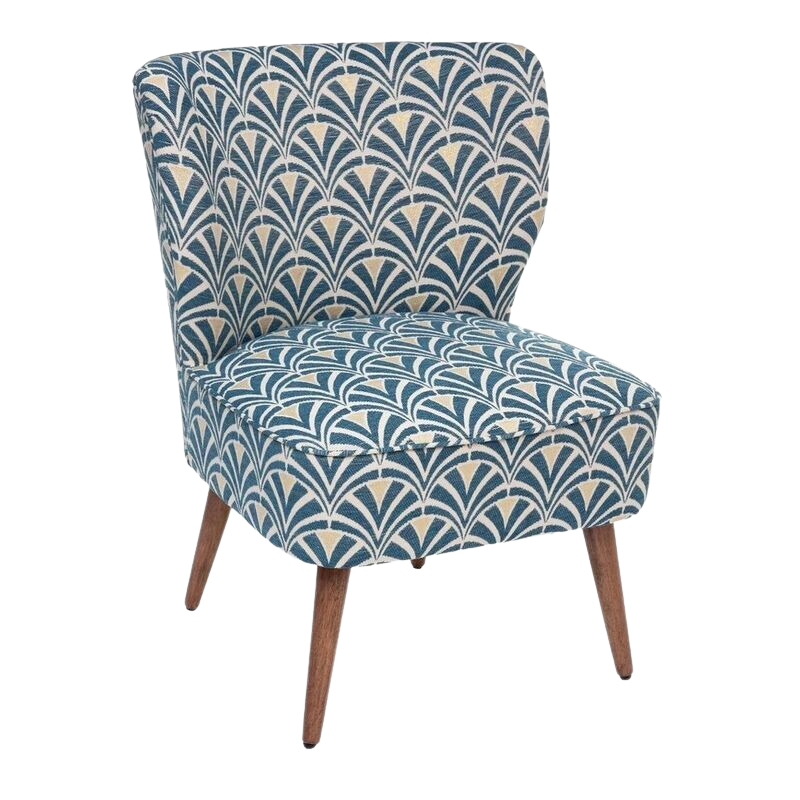 Fotel mintás, kék - COCKTAIL - ❤️ Időtálló design, kedvező áron ❤️ Butopêa