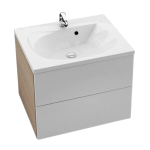 Ravak Rosa II SD 600 fürdőszobai szekrény mosdó alá cappuccino/fehér ( X000000926 )