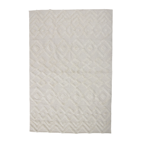 Nordic Home fehér pamut szőnyeg