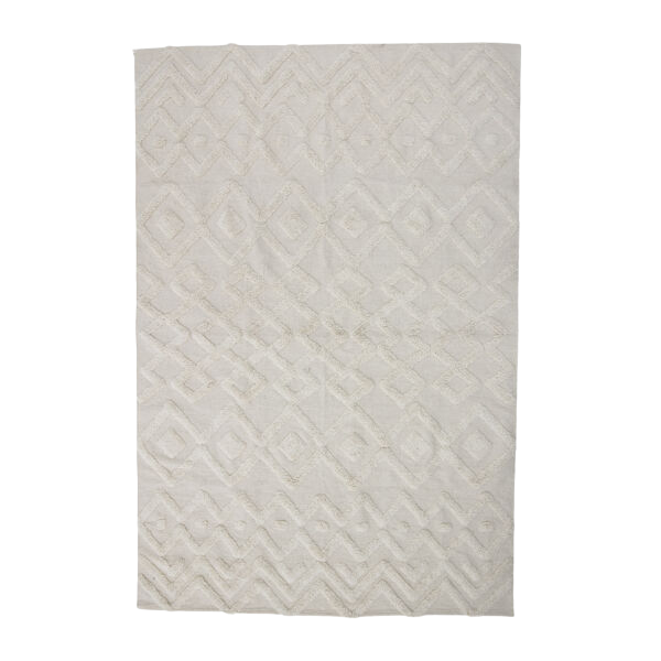 Elegáns fehér pamut szőnyeg 200x140 cm - Creative Collection