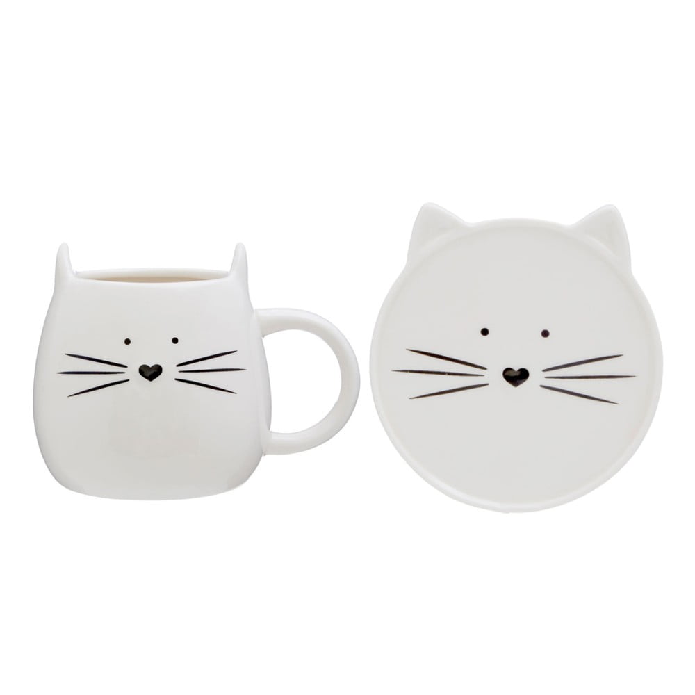 Cat csésze és csészealj, 380 ml - Premier Housewares | Bonami