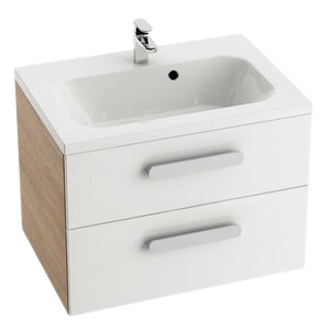 Ravak Chrome II SD 800 fürdőszobai szekrény mosdó alá cappuccino/fehér ( X000000923 )