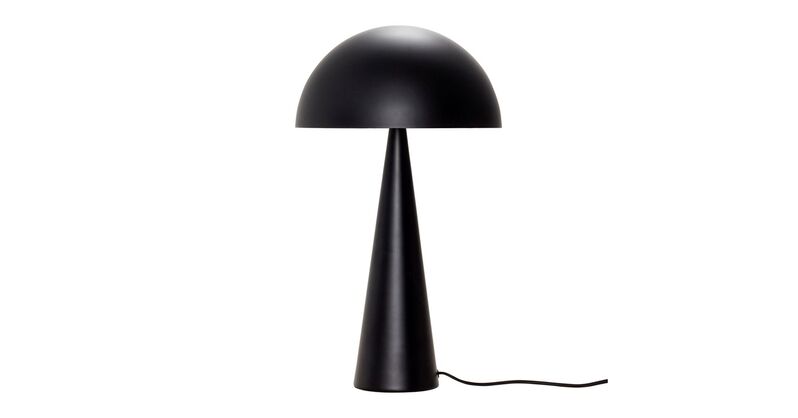 Gomba alakú fekete asztali lámpa 52 cm - Hübsch