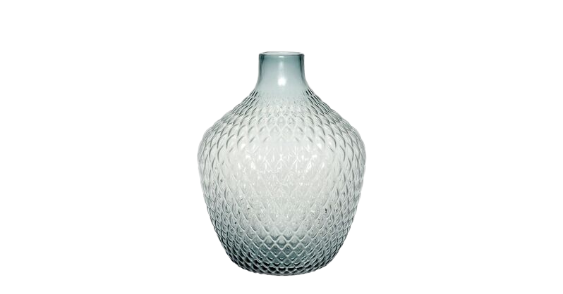 Halvány kék üveg váza Ø28xH38 cm - Hübsch