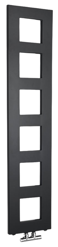 BLOCK fürdőszobai radiátor, 280x1330mm, matt fekete