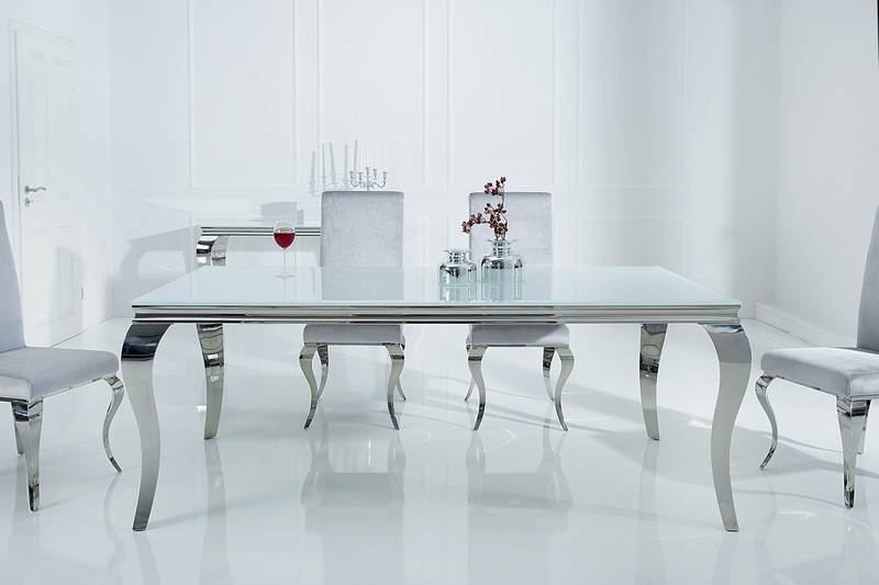 MODERN BAROCK étkezőasztal - ezüst - 180cm | Luxus étkezőasztal | Exkluzív bútor