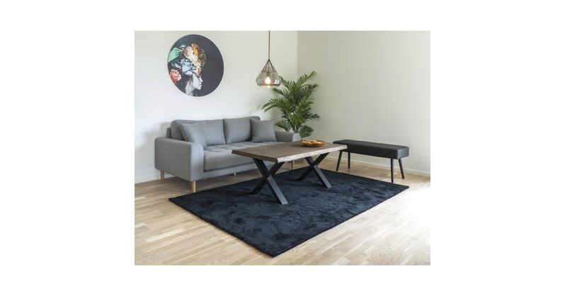 Modern fekete nagy szőnyeg 230x160 cm - House Nordic