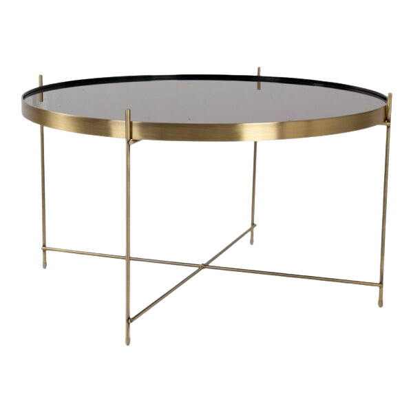 Modern kerek réz kisasztal ø70 cm - House Nordic