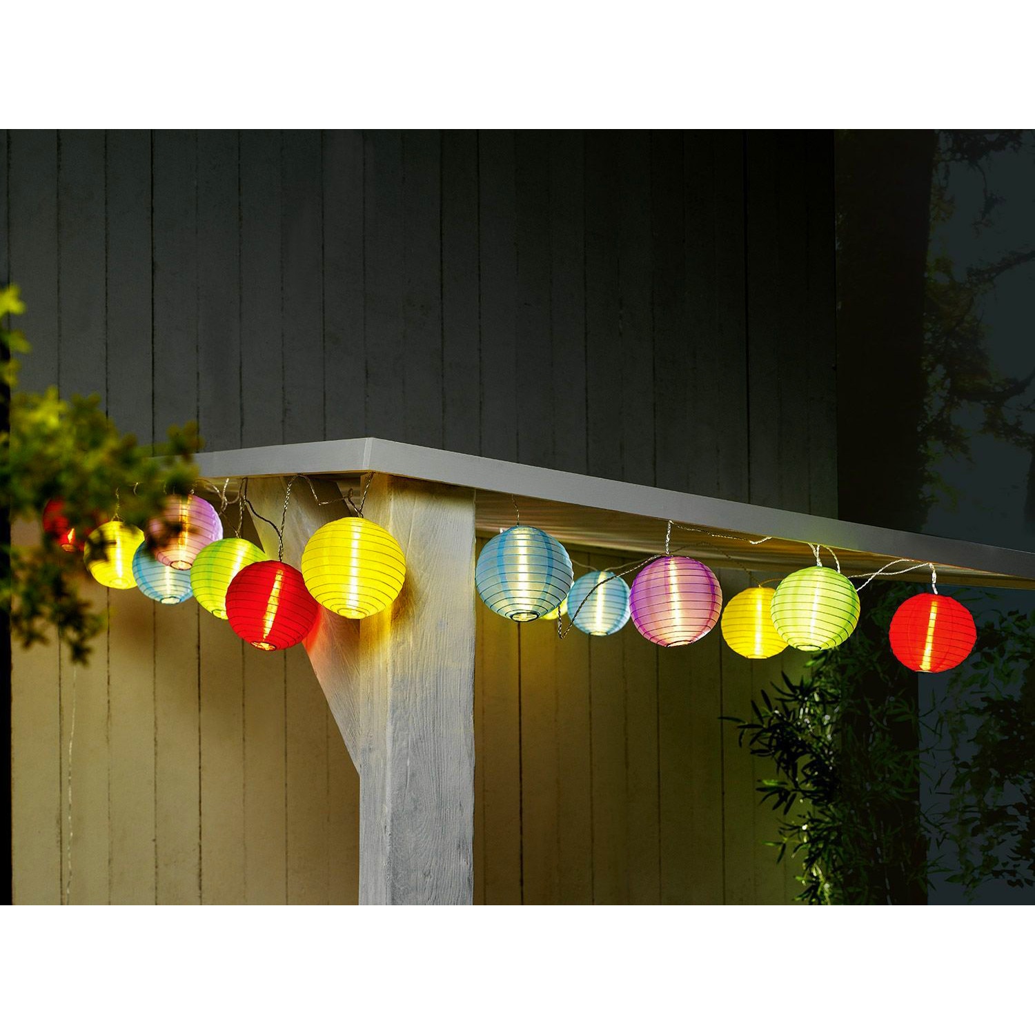 Melinera ColorBall hálózati 230V 17m LED XXL lampion füzér kerti színes hangulatvilágítás lámpafüzér - eMAG.hu