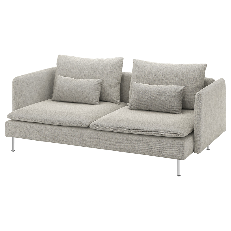 SÖDERHAMN 3 személyes kanapé, Viarp bézs/barna - IKEA